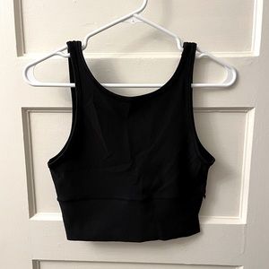 Black Lululemon Power Pivot Ribbed Tank Top
